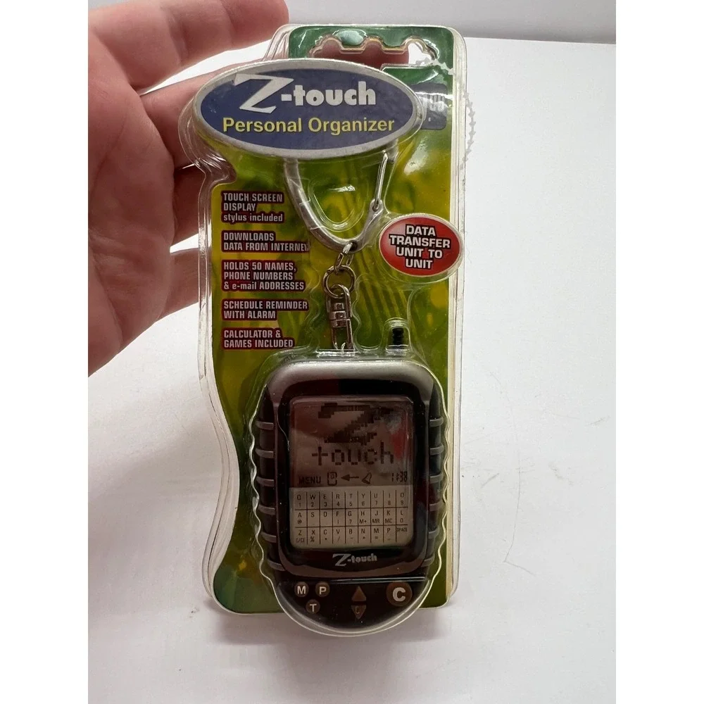 NEW Z-TOUCH Personal Organizer w Calculator & Games Alarm Extra Stylus NIP‎